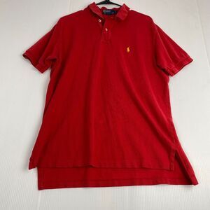 Polo by Ralph Lauren Men’s Size Large Red Polo Shirt Vintaje 90s